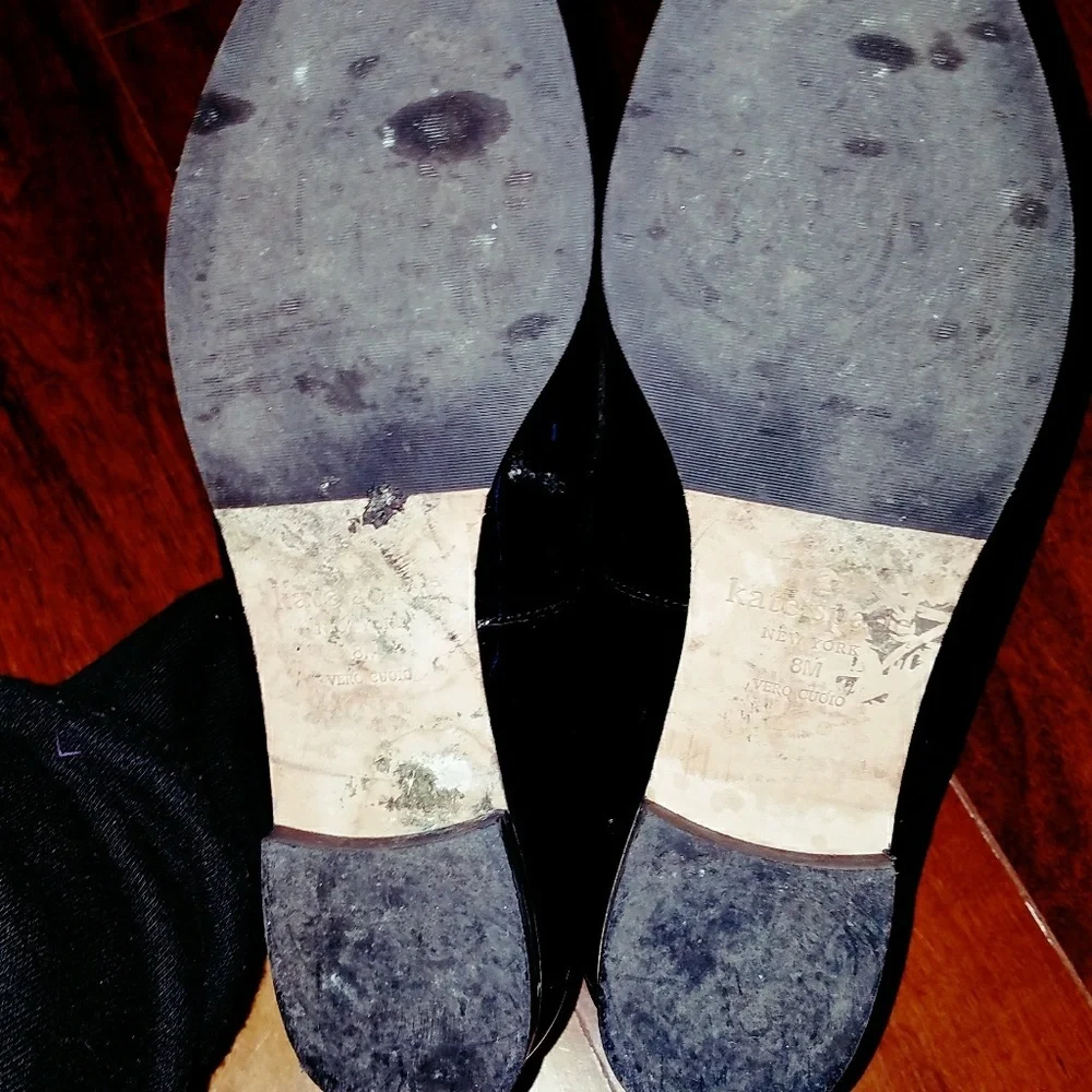 Kate Spade black and blue‎  Oxfords women's size 8